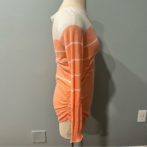 A Pea in the Pod Maternity Set of 2 Striped V-Neck Lightweight Sweaters Small - Picture 2 of 7